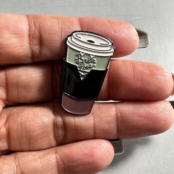 Briar Rose Aurora Lapel Pin Sleeping Beauty Coffee Cup Badge Brooch Princess Pin - Picture 5 of 8